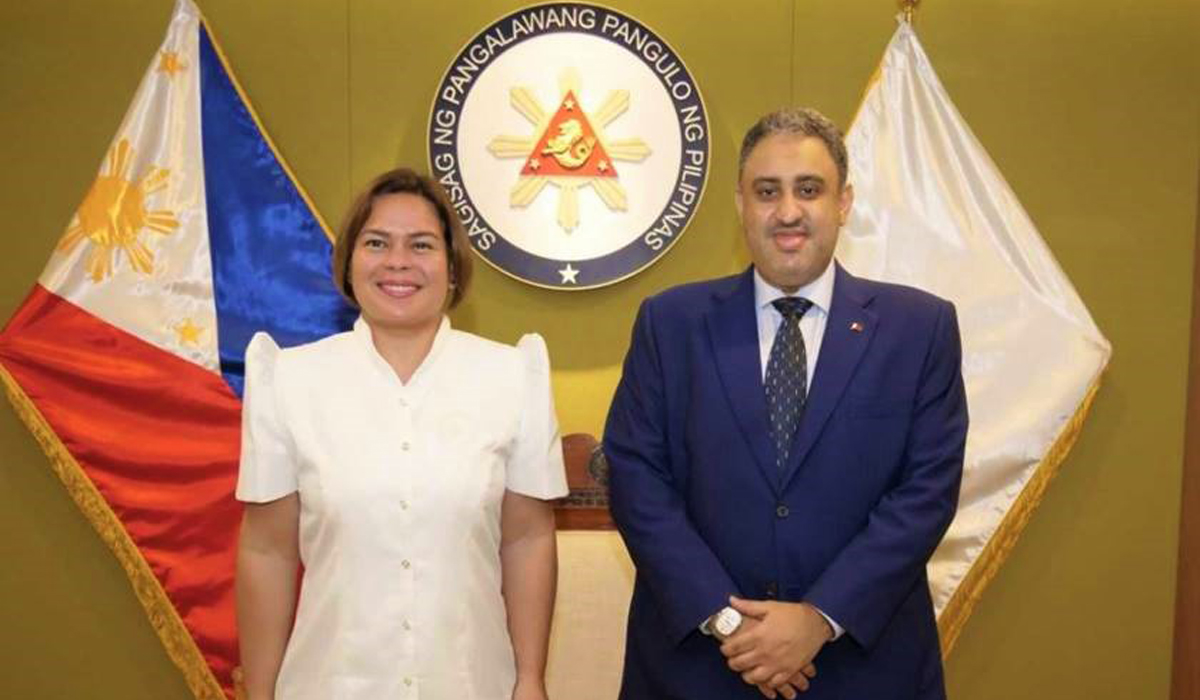 Vice President of Philippines Meets Ambassador of Qatar